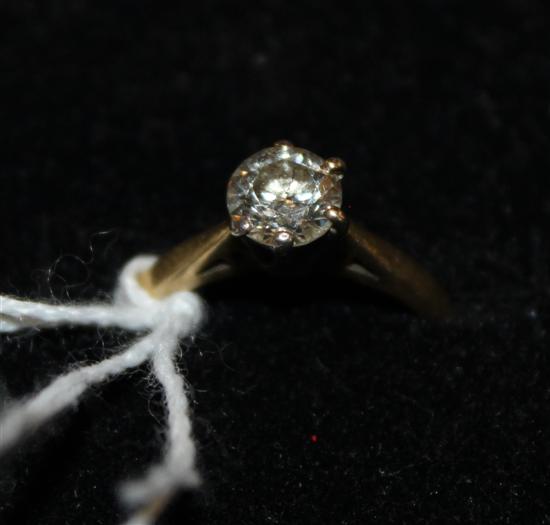 Solitaire diamond ring